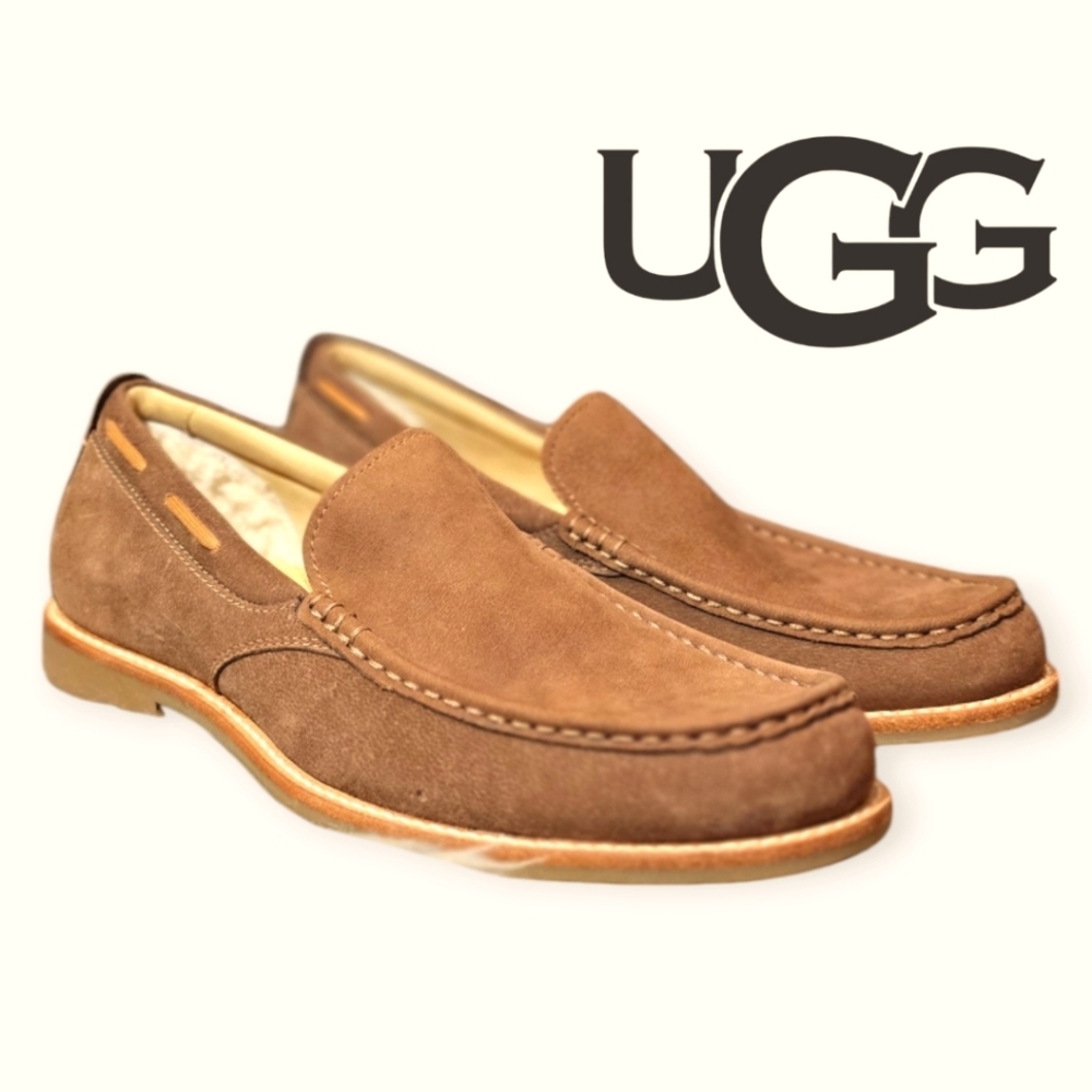 UGG Mens Dress/ Slip On Brown Suede Shoes